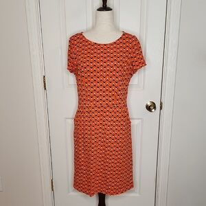 Boden Phoebe Jersey Dress Popsicle Tulip Geo Size 10R